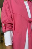 Made in Italy Salt Tie Front Jacket Raspberry /3 = ~